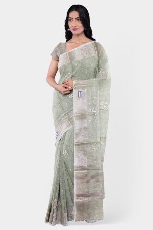 Chit Pallu Fancy Saree